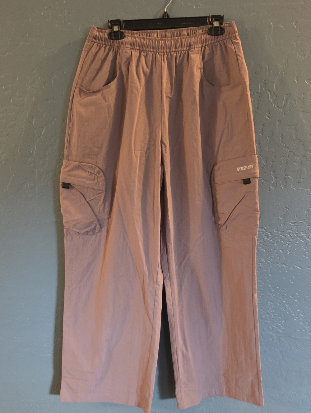 Gymshark Men's Wide Leg Cargo Pants - Mauve Pink
